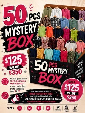 50pc Women’s Clothing Blind Box S to XL